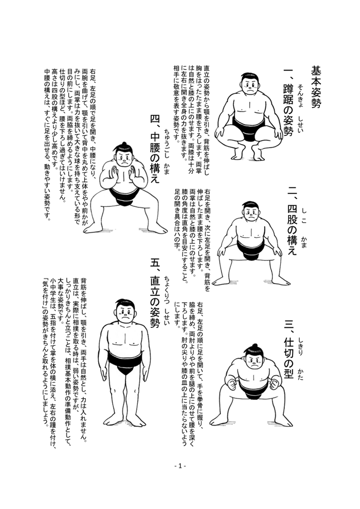 相撲基本動作・ページ３