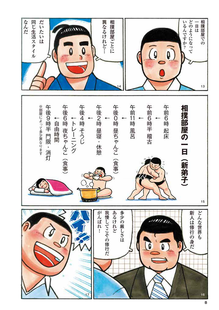 漫画「大相撲入門編」・ページ８