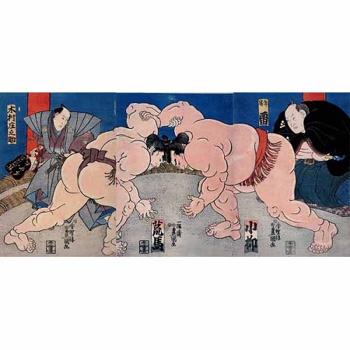小柳　荒馬　歌川豊国（3代）画　弘化4年～嘉永5年（1847～52）