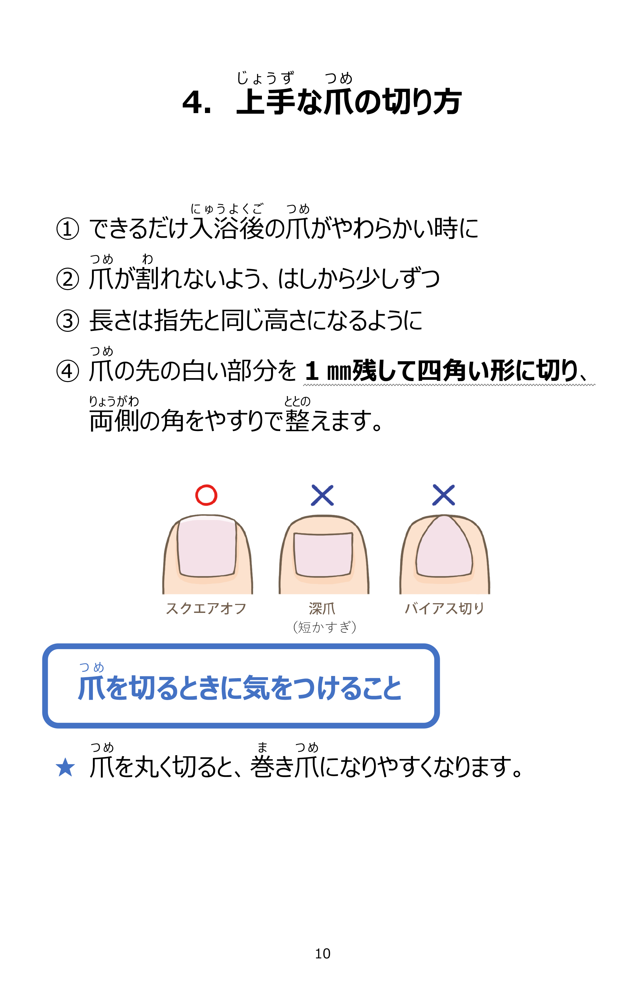 足のケア方法・ページ11