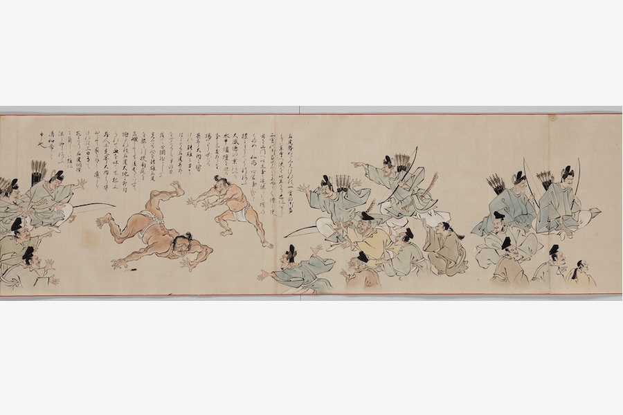 武家相撲絵巻(部分)
